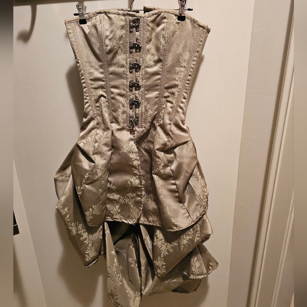 Elegant Brocade Corset Dress